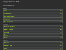 Tablet Screenshot of englishvideos.net